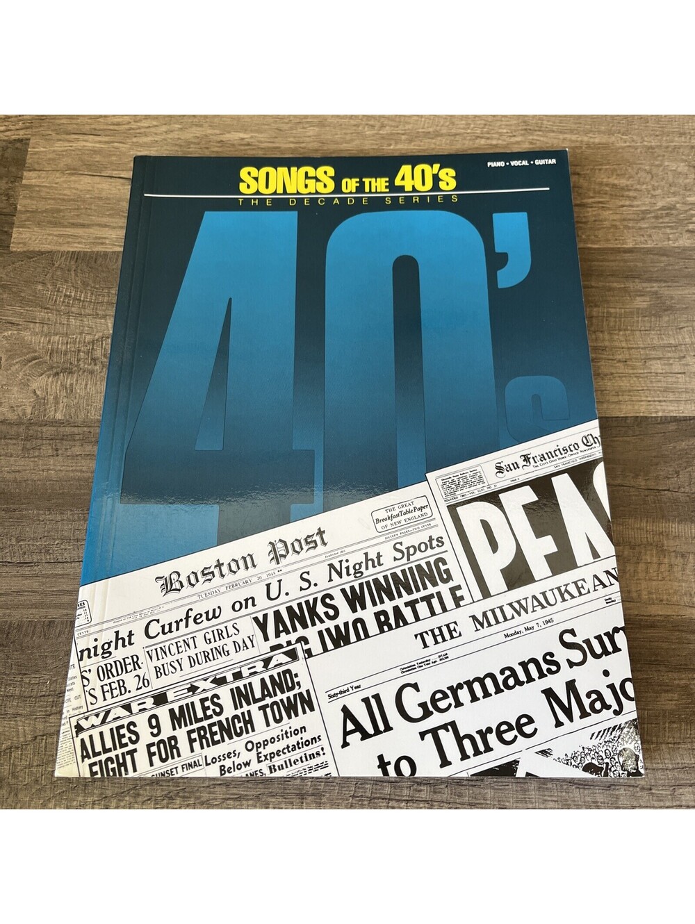 Songs of the 40's Songbook, Piano Vocal Guitar